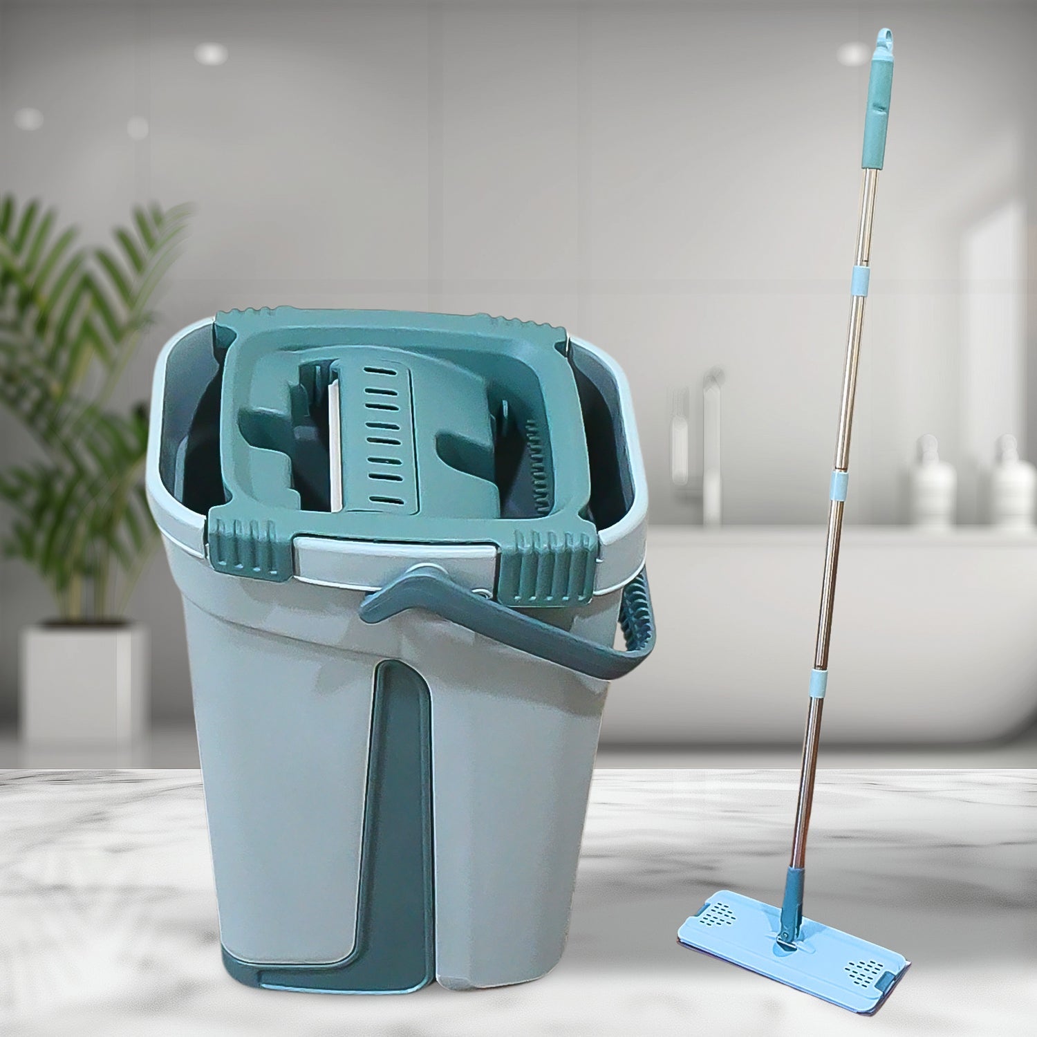 Scratch Cleaning Mop with 2 in 1 Self Clean Wash Dry Hands Free Flat Mop Scratch Cleaning Mop with 2 in 1 Self Clean Wash Dry Hands Free Flat Mop